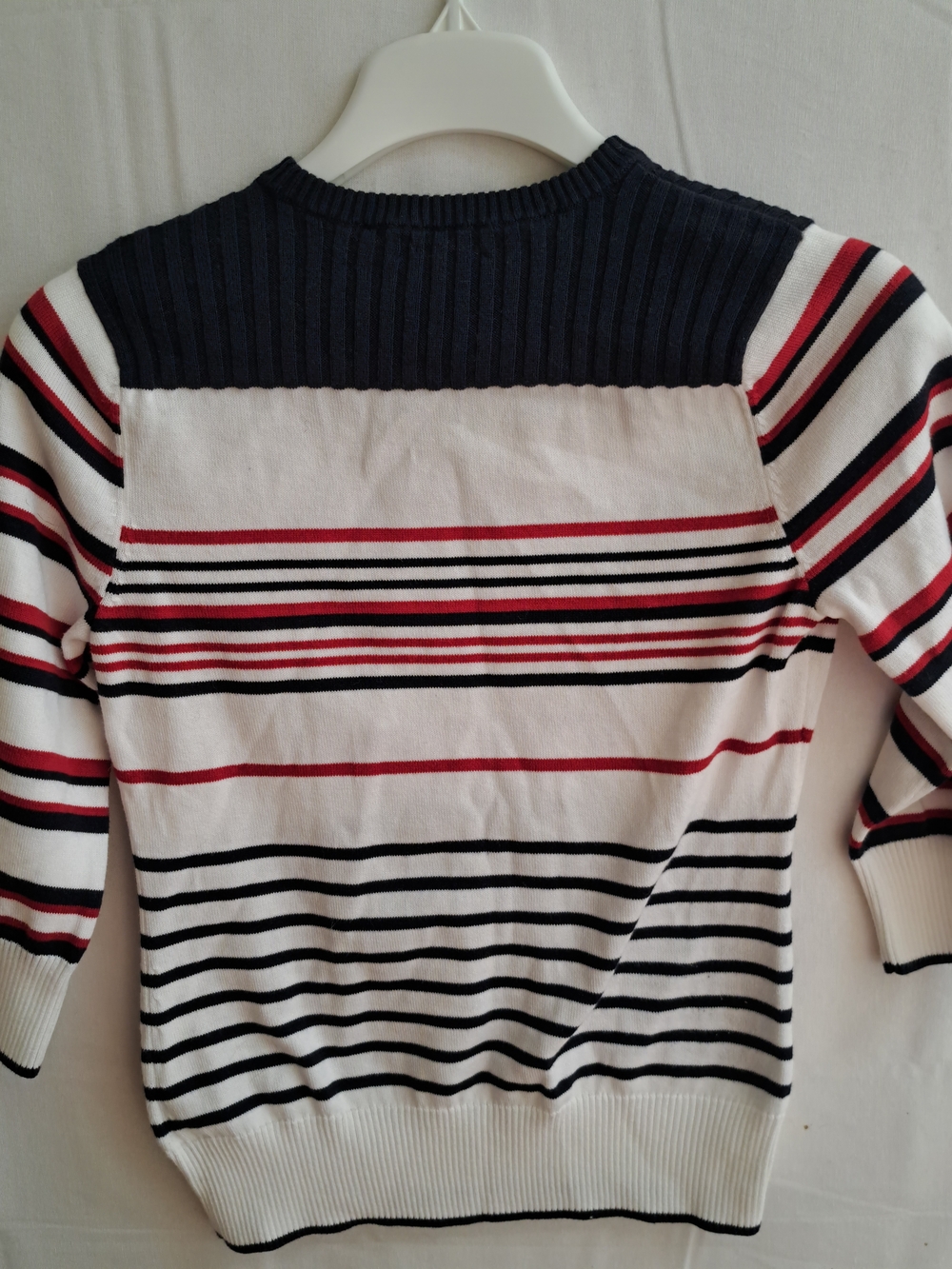 Brooks Brothers Red Fleece Womens XS Striped Crewneck Sweater Navy Red White - Picture 3 of 4